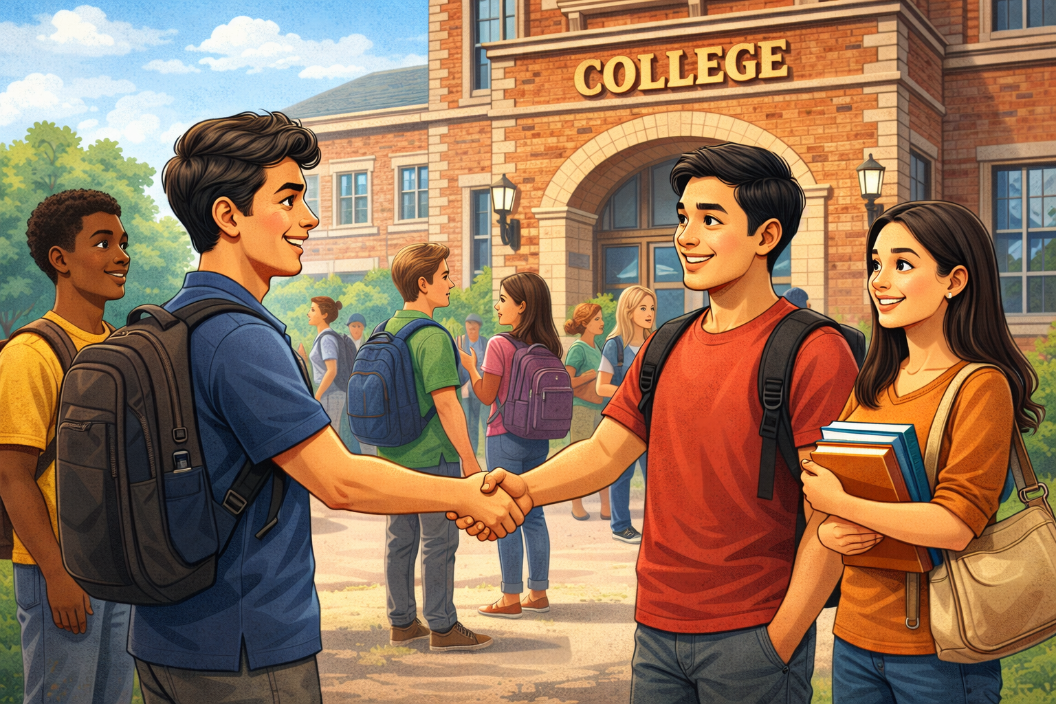 Conversations-Meeting a friend